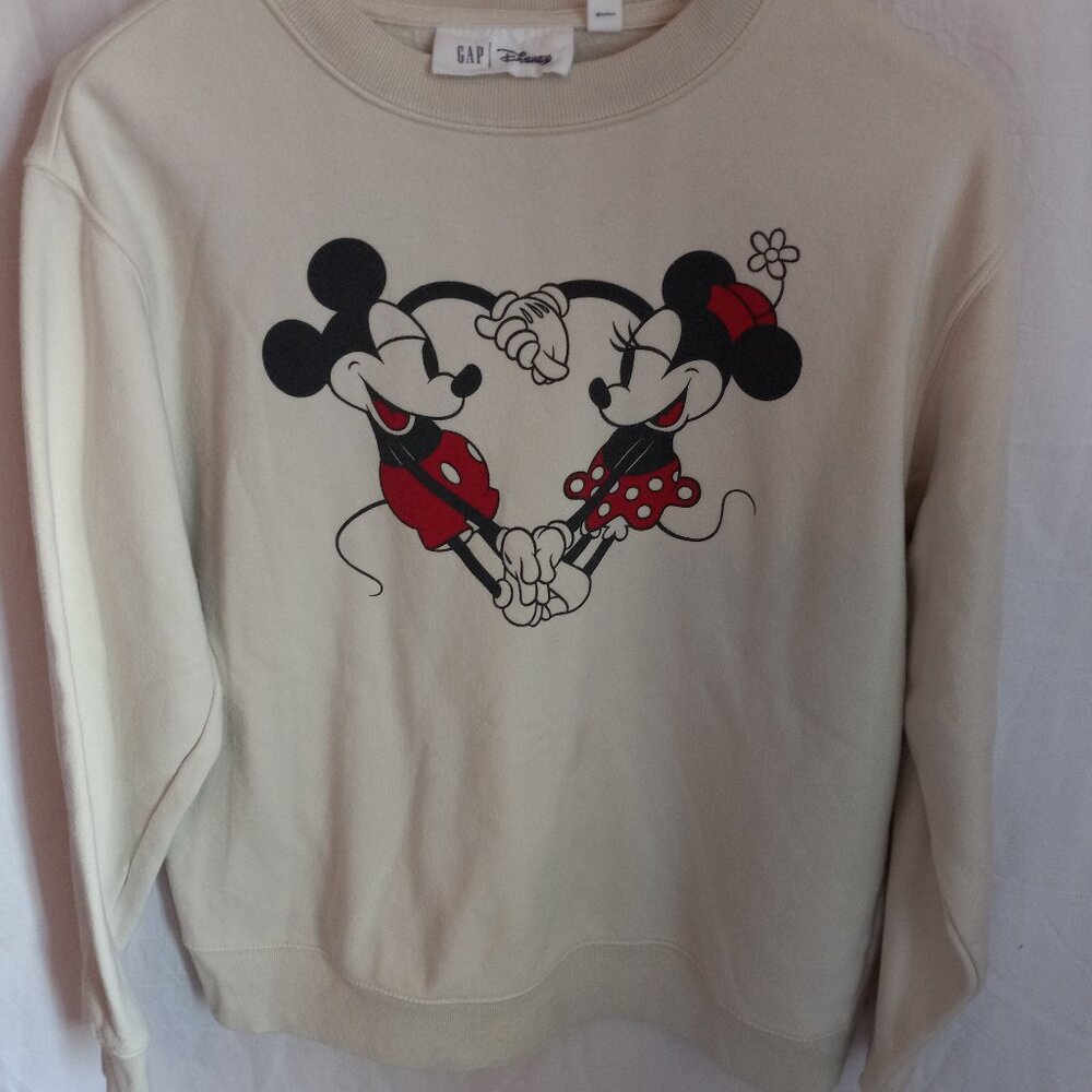 GAP Disney Mickey & Minnie Crewneck Sweatshirt